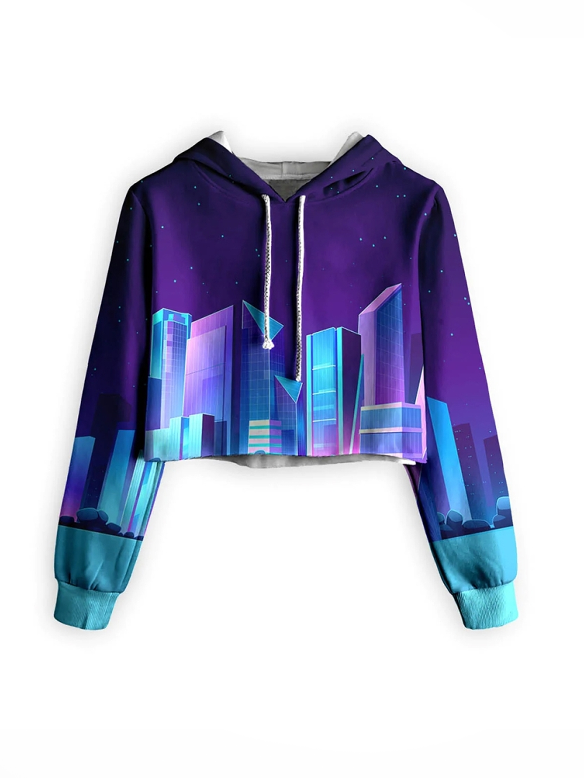 1 Sublimation Cropped Hoodies - Image 1